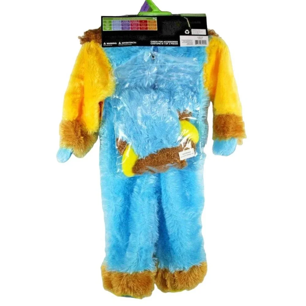 Rubies 2 Pc Noah's Ark Blue Monster Costume - Infant 6M - 12M New (Halloween)